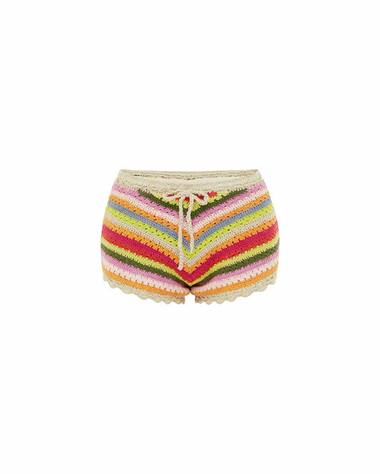 Front view of the Crochet Shortie - Howdy.
