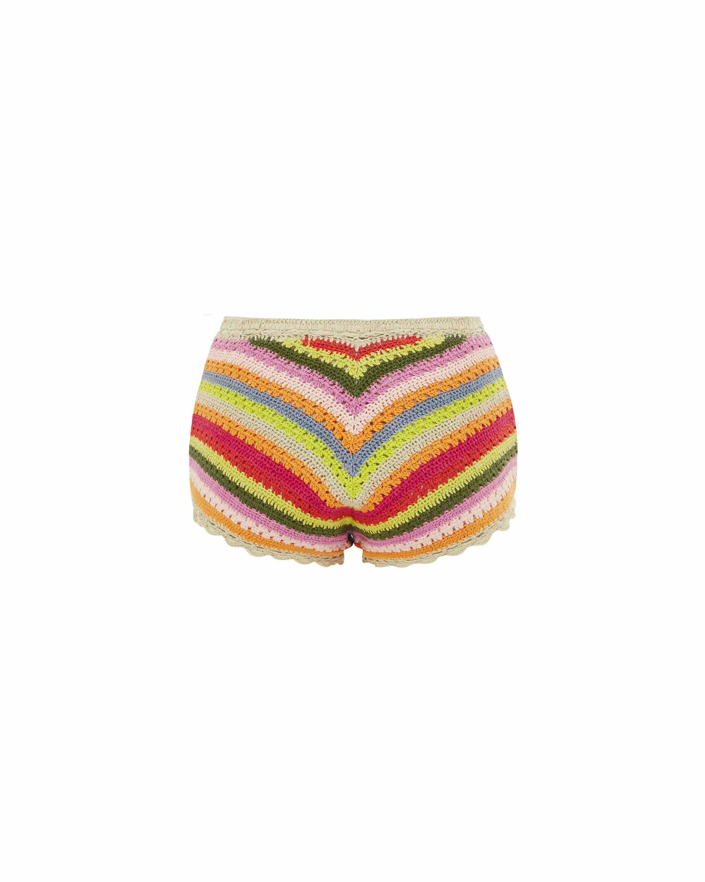 Back view of the Crochet Shortie - Howdy. 