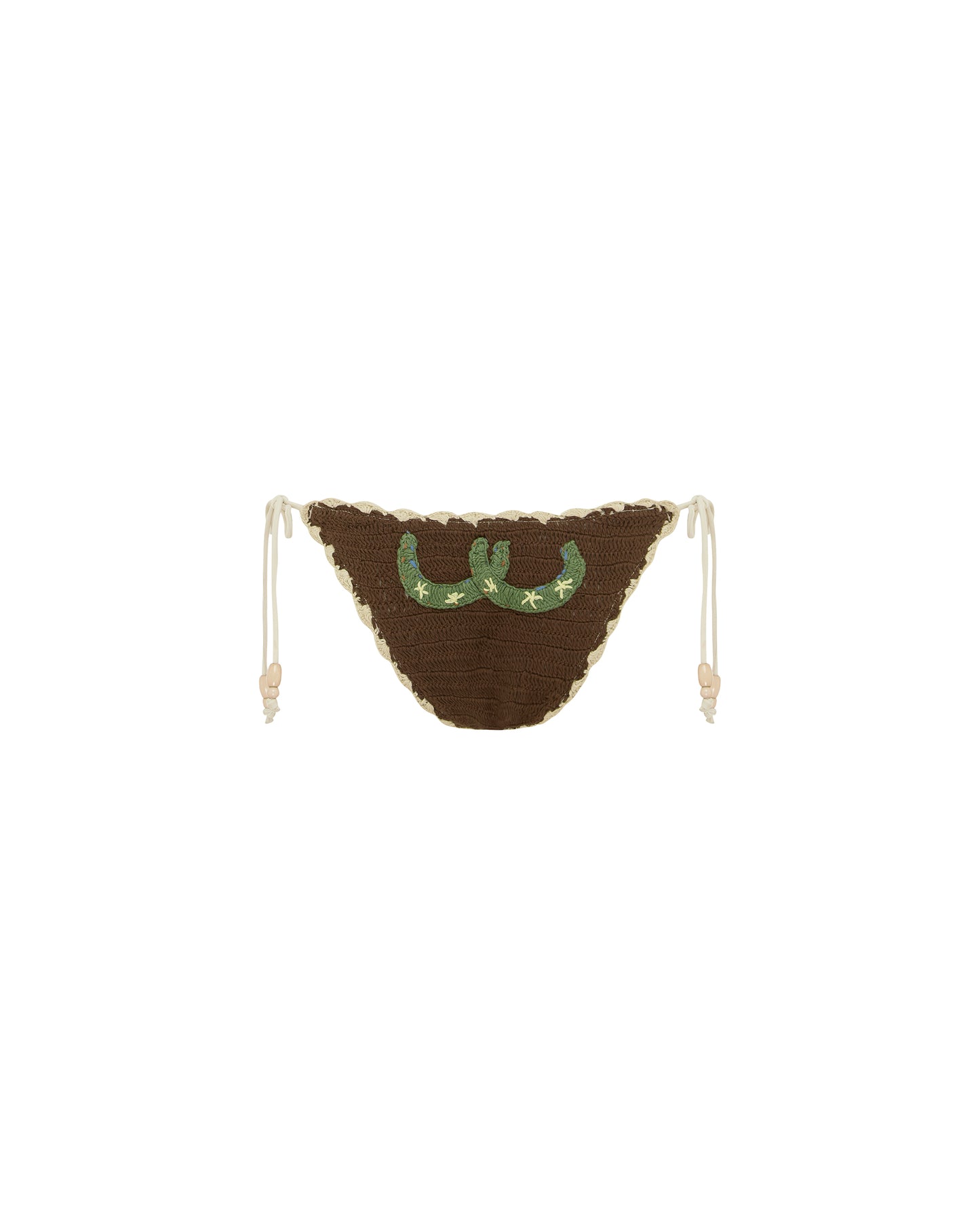 Back view of the Crochet Tie Pant - Saguaro. 