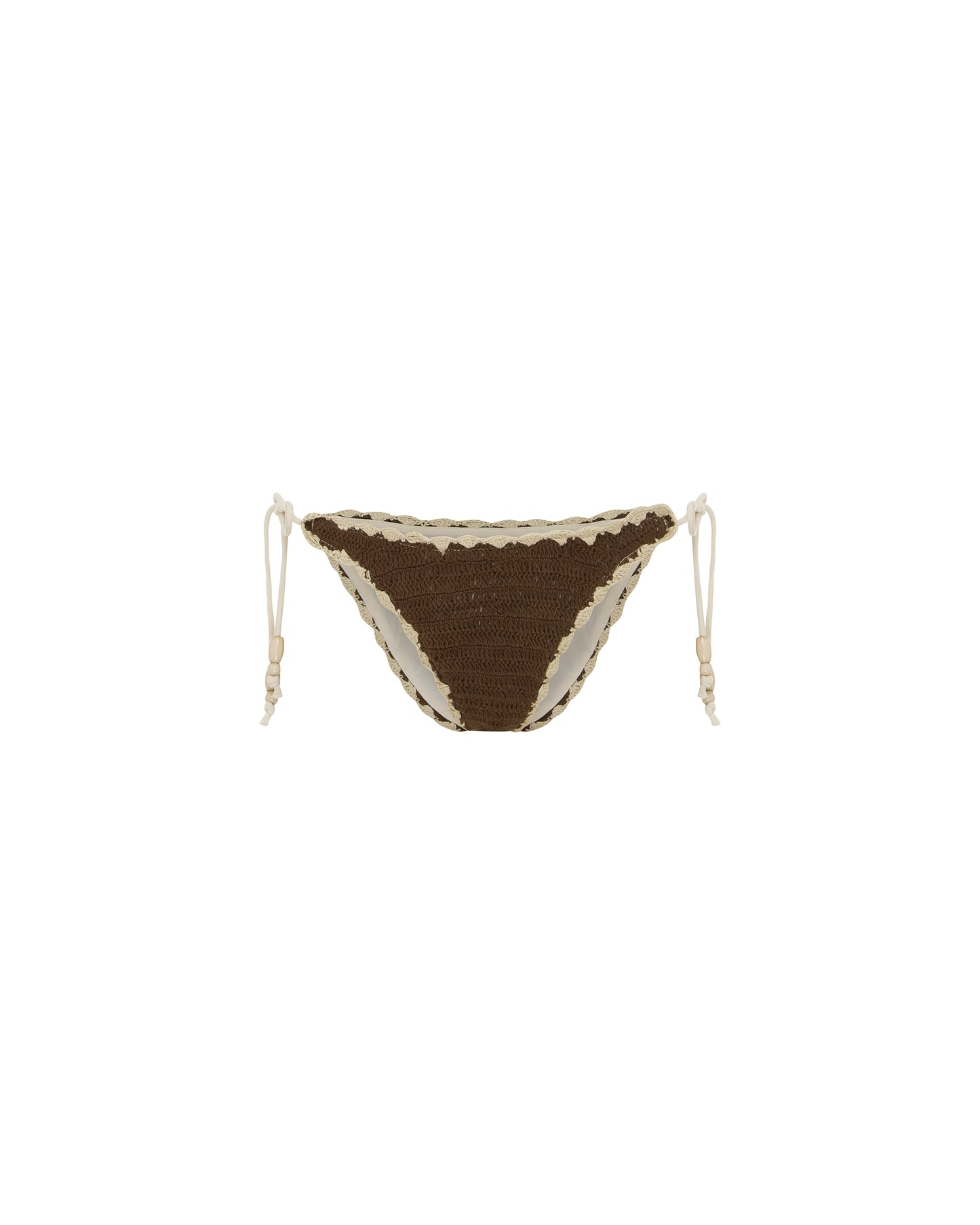 Front view of the Crochet Tie Pant - Saguaro. 
