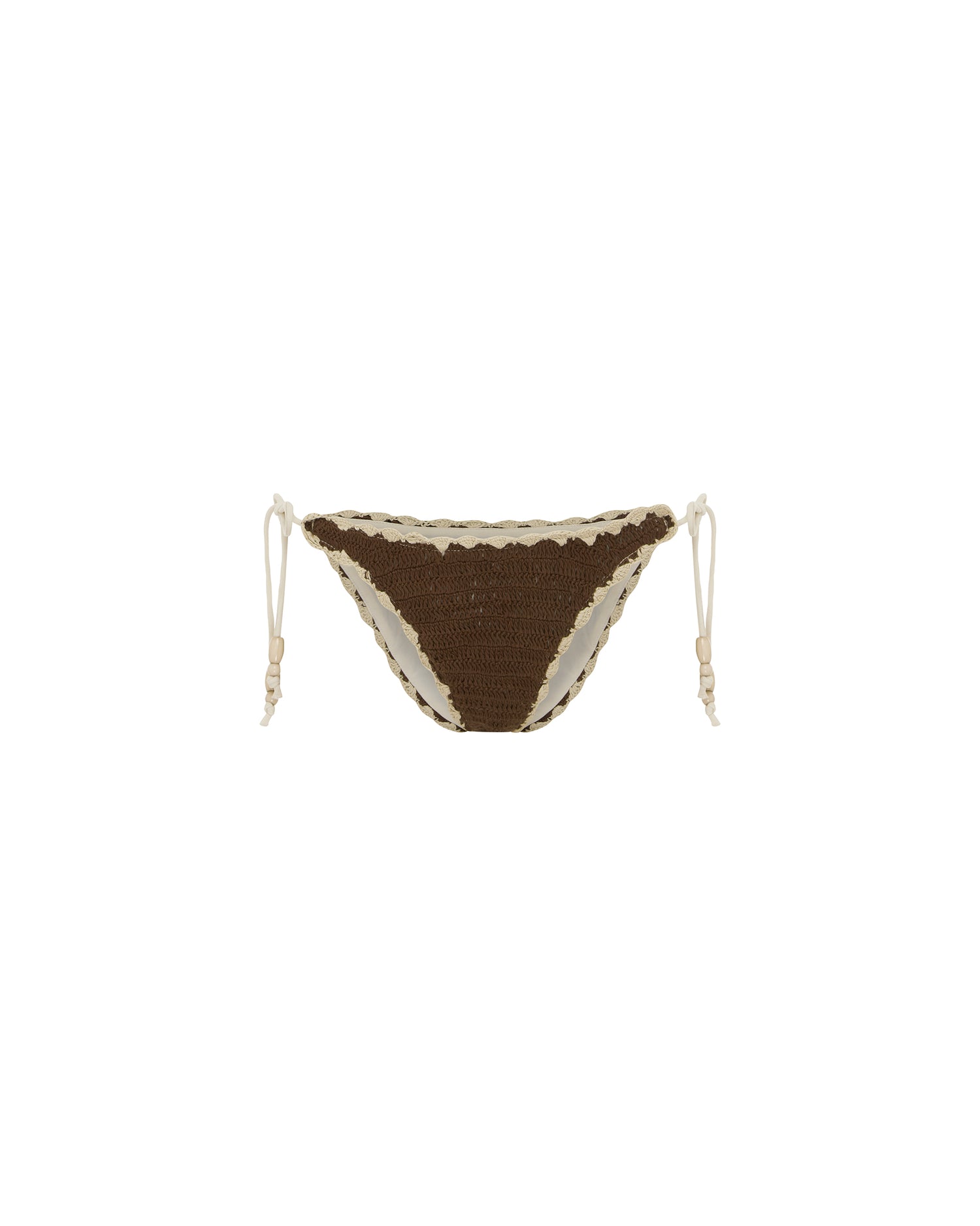 Front view of the Crochet Tie Pant - Saguaro. 