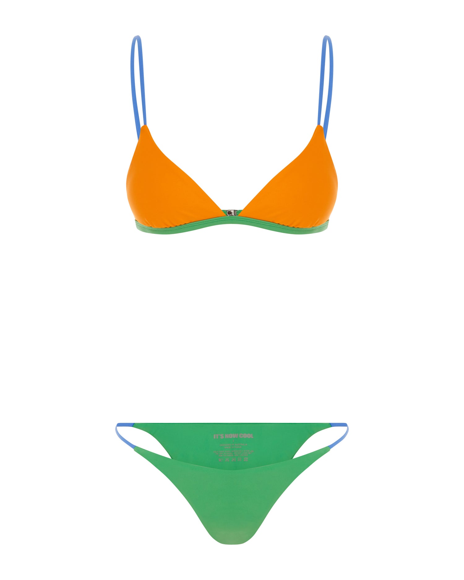 Studio image of the front of the Bralette Top - Clementine. 